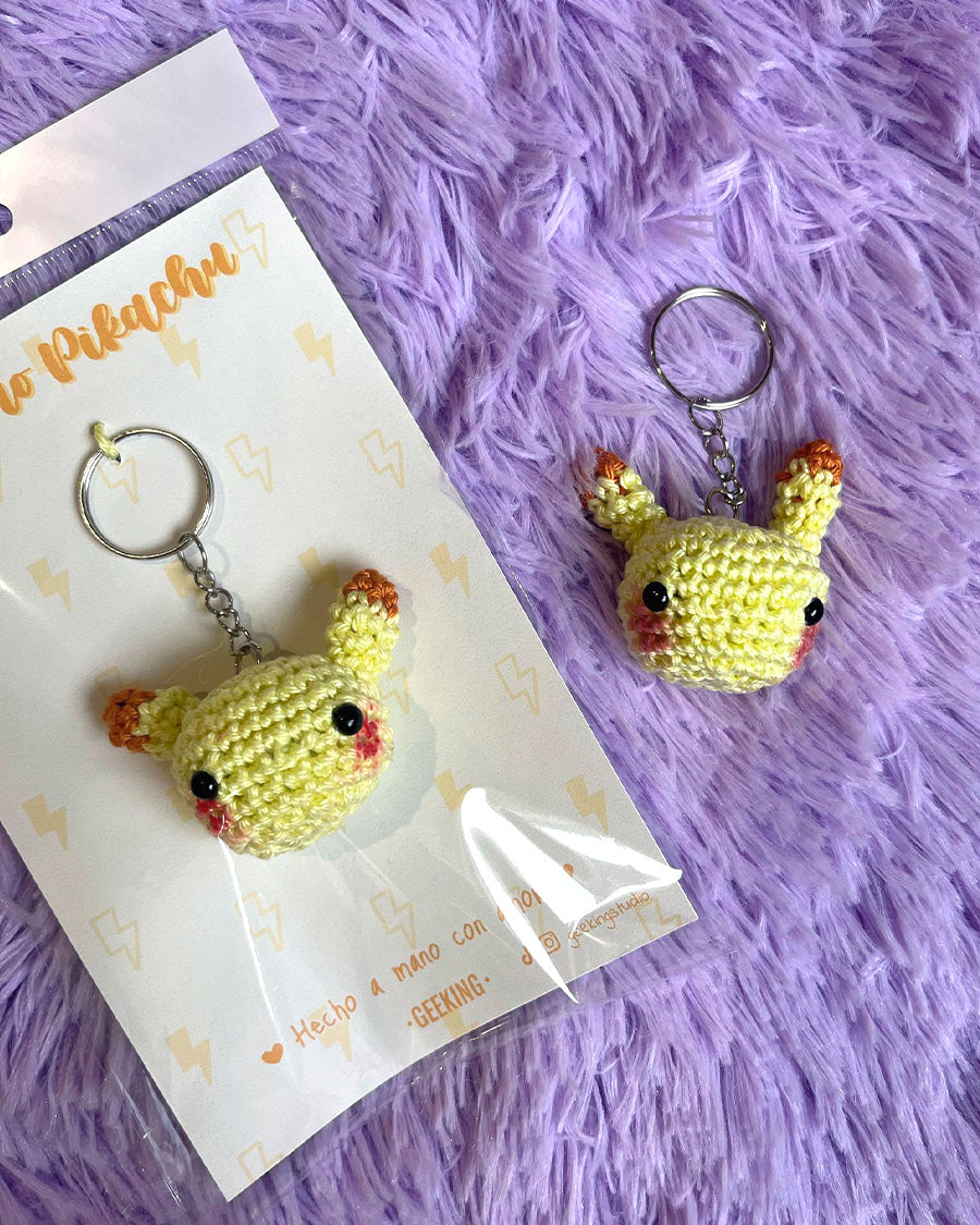 Llavero Amigurumi de Pikachu