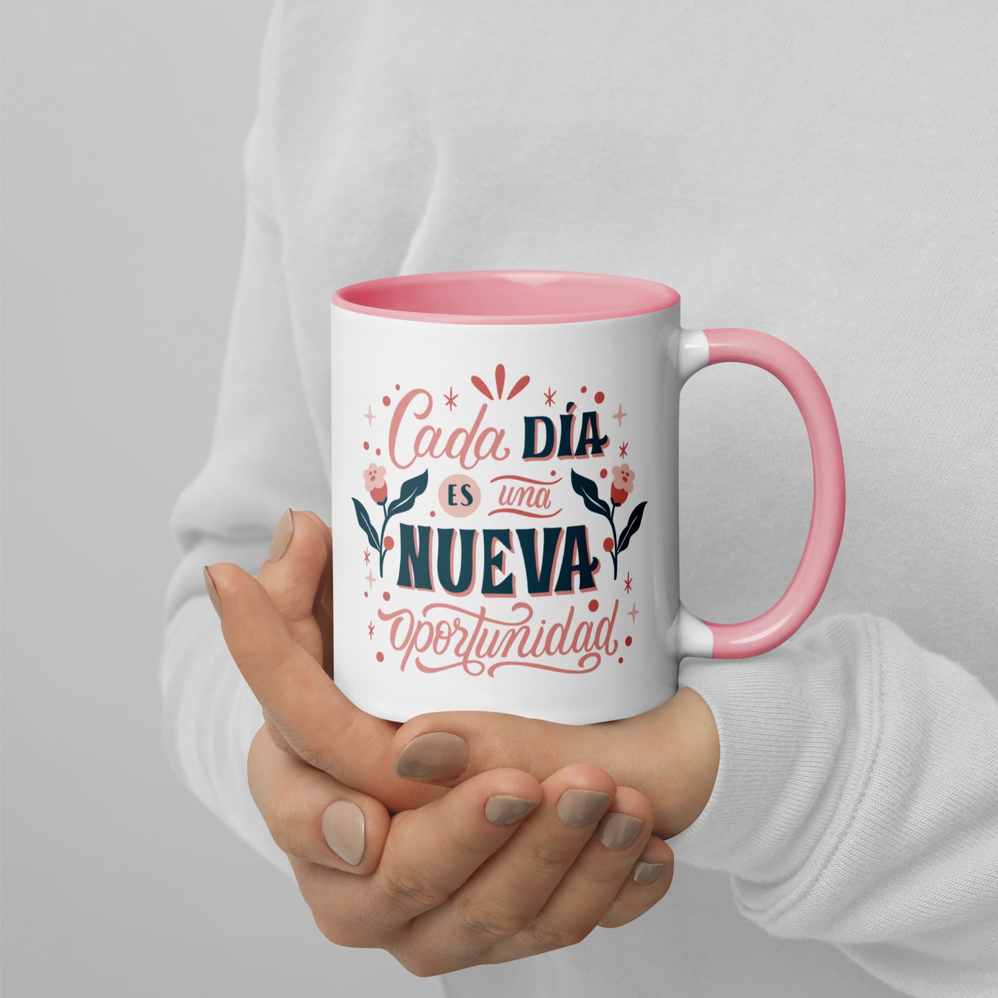 Taza de Café Frase "Cada Día Es Una Nueva Oportunidad"
