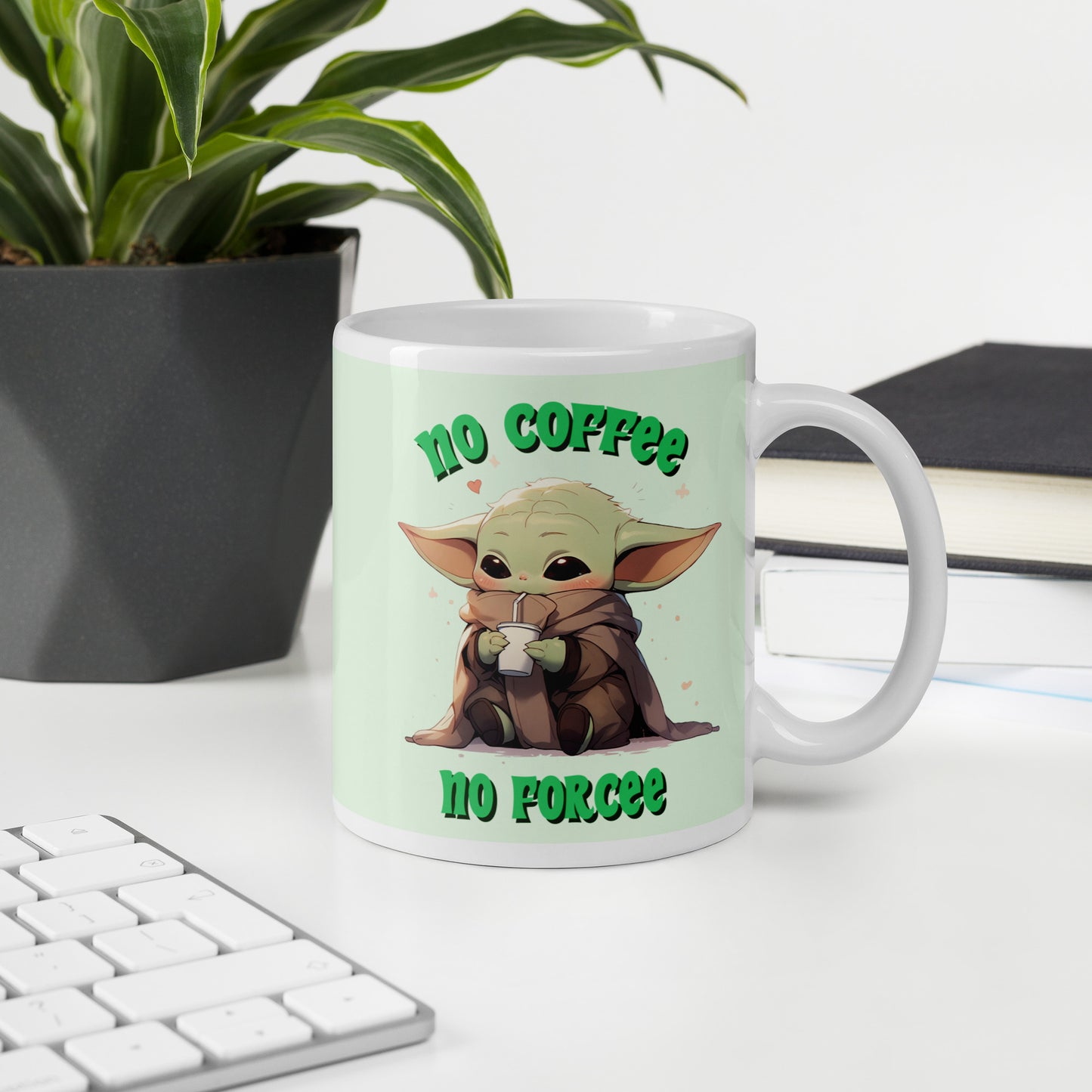 Taza Baby Yoda "No Coffee No Workee"