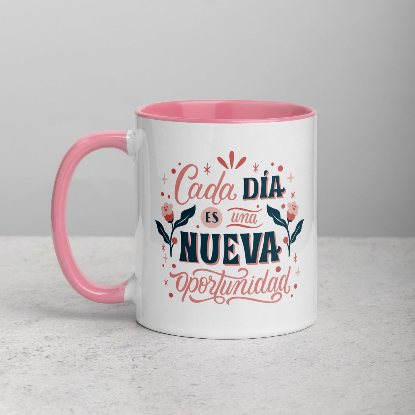 Taza de Café Frase "Cada Día Es Una Nueva Oportunidad"