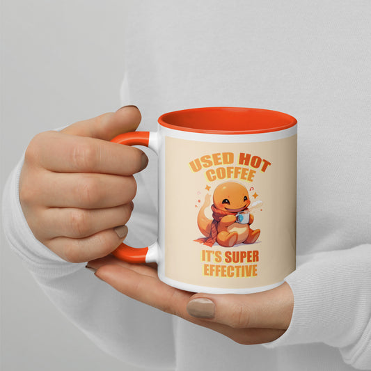 Taza Charmander "Used Hot Coffee" Inglés y Español