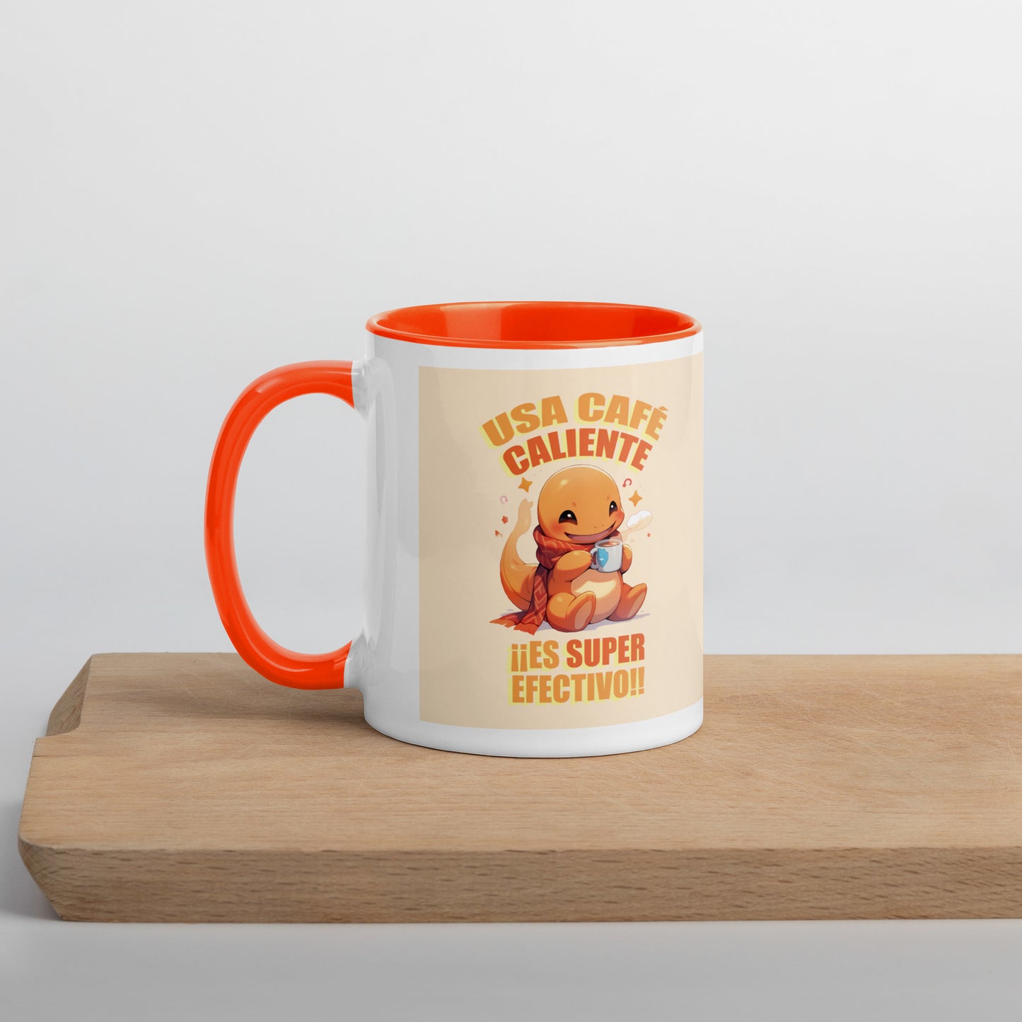 Taza Charmander "Used Hot Coffee" Inglés y Español