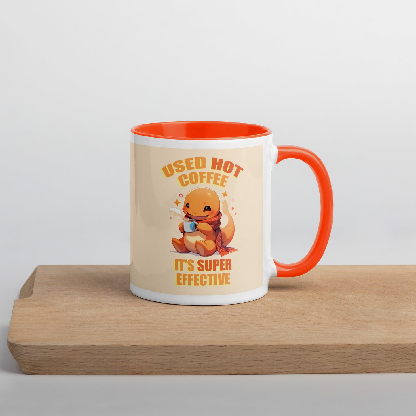 Taza Charmander "Used Hot Coffee" Inglés y Español