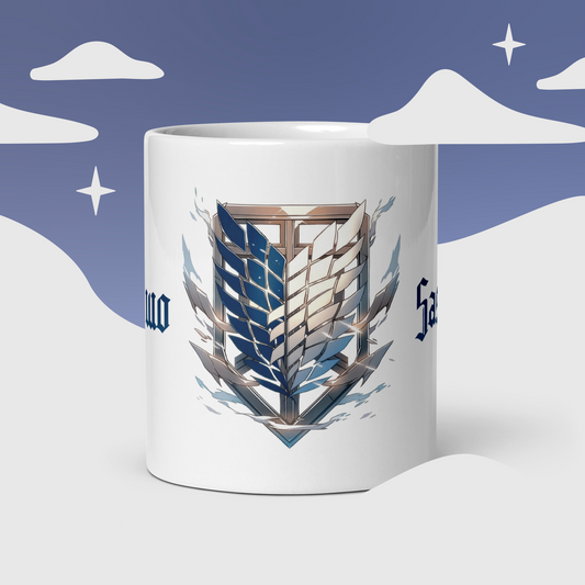 Taza Shingeki no Kyojin "Shinzo Wo Sasageyo"